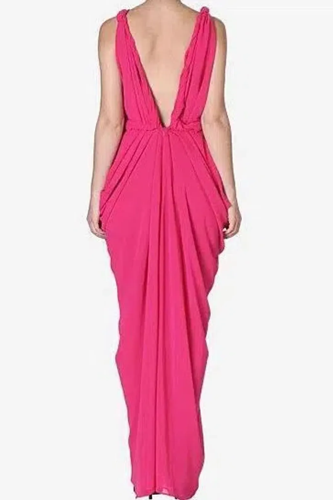 Carla Zampatti Forget Me Knot Dress Pink Size 12 for rent on The Volte - main image