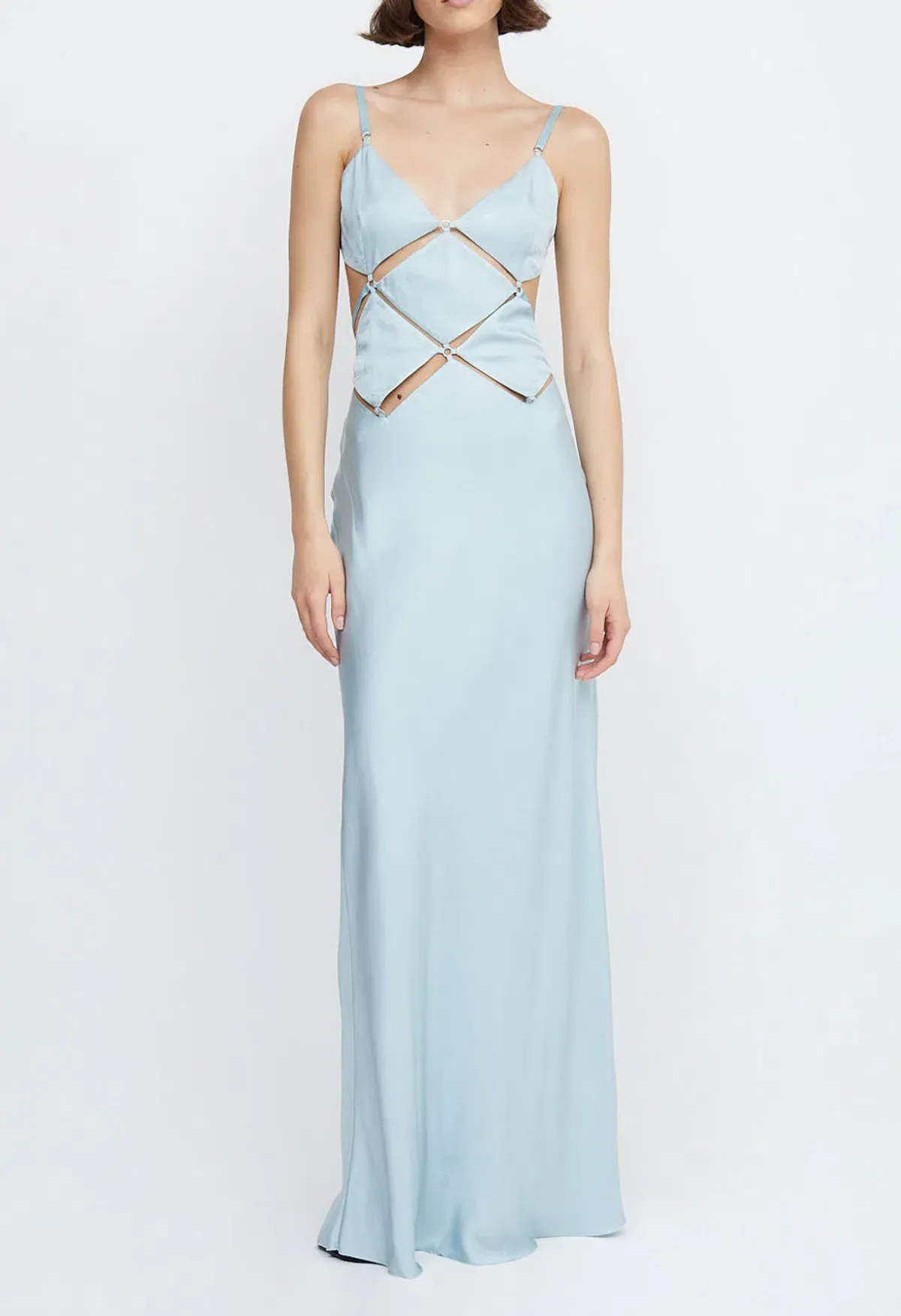 Bec & Bridge Diamond Days Strap Maxi Dress Cloud Blue Size 8 / S for rent on The Volte - main image