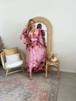 Sheike Swan Lake Midi Dress Floral Size 16 for rent on The Volte - image 1