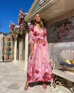 Sheike Swan Lake Midi Dress Floral Size 16 for rent on The Volte - image 3