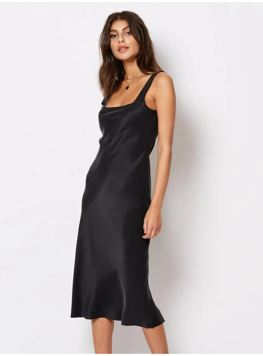 Bec & Bridge Linda Bias Midi Dress Black Size AU 10 for rent on The Volte - main image