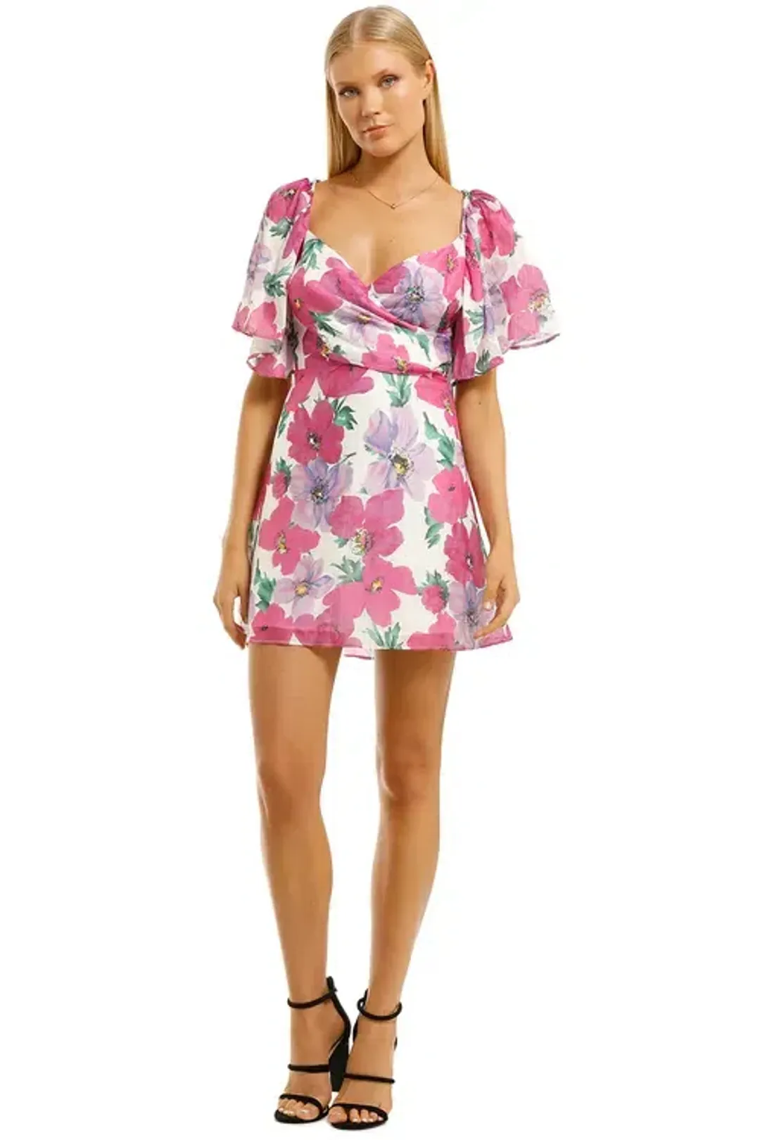 Talulah My Lover Mini Dress Poppy Paradise Multi Floral Print Size 10 for rent on The Volte - main image