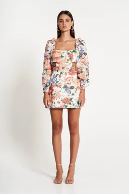 Sofia The Label Goldie Cut Out Mini Dress Floral Size S / AU 8 for rent on The Volte - image 1