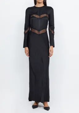 Bec & Bridge Spencer Lace Long Sleeve Maxi Dress in Black Size 6 / XS for rent on The Volte - image 5