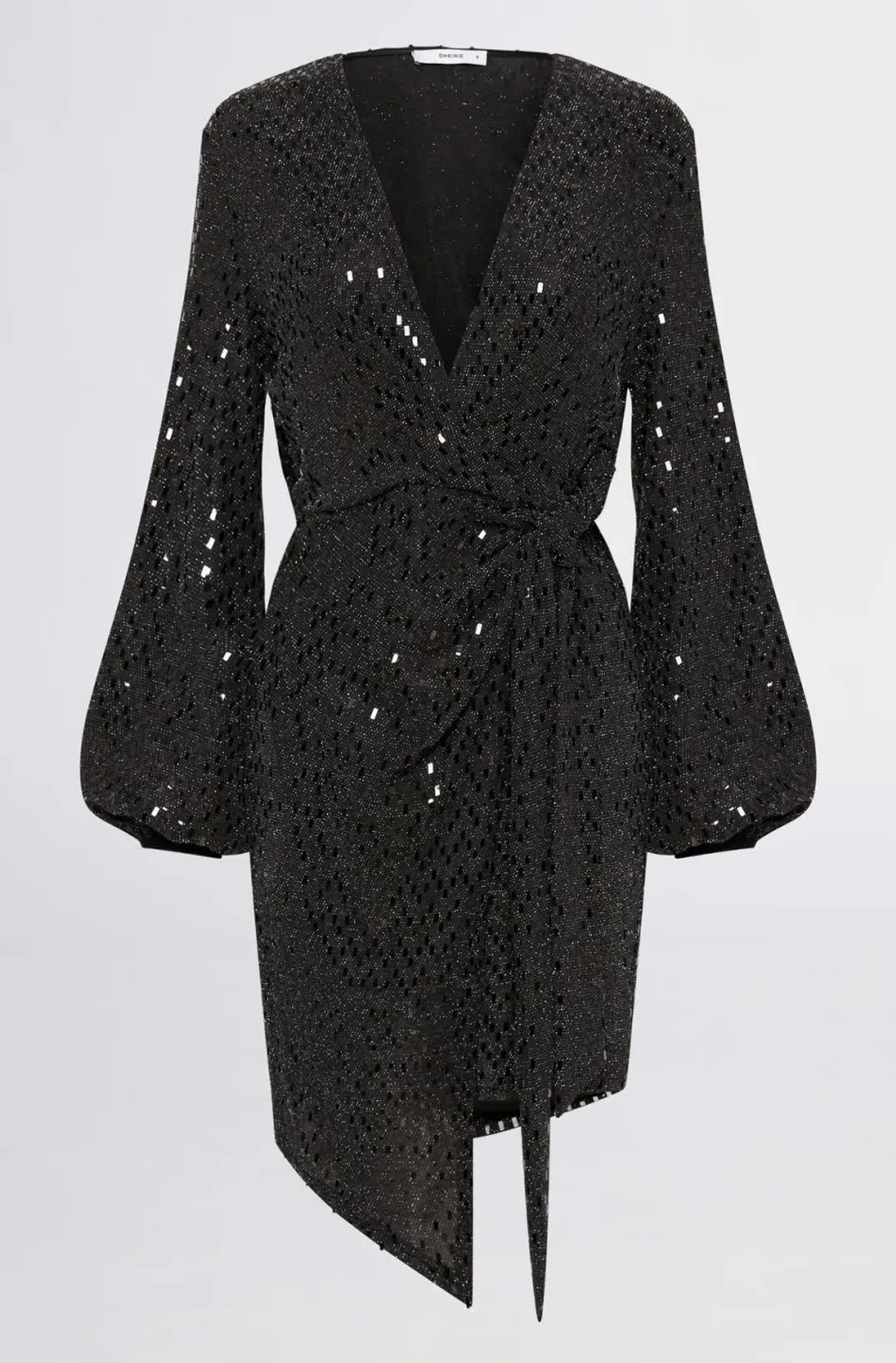 Sheike Galaxy Sequin Mini Dress Black Size 14 for rent on The Volte - main image