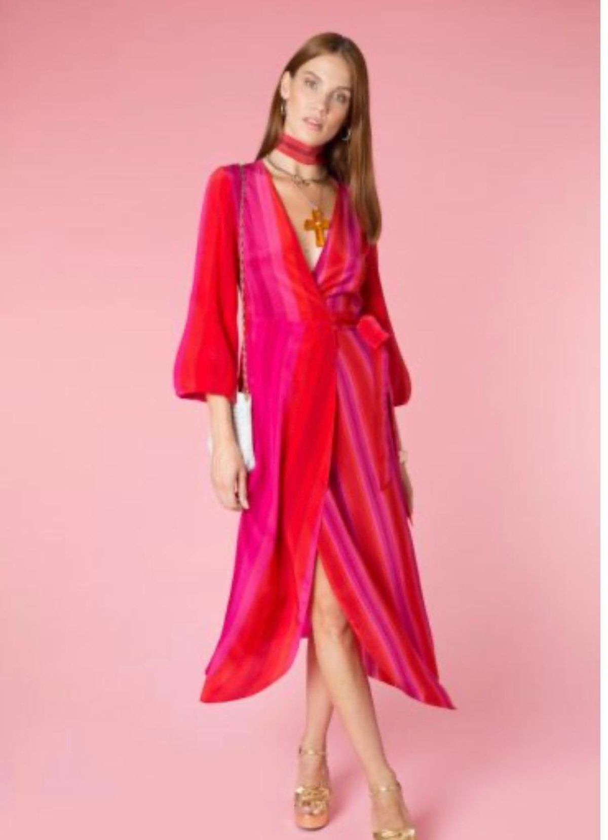 Rixo London Marni Studio Stripe Size AU 12 for rent on The Volte - main image