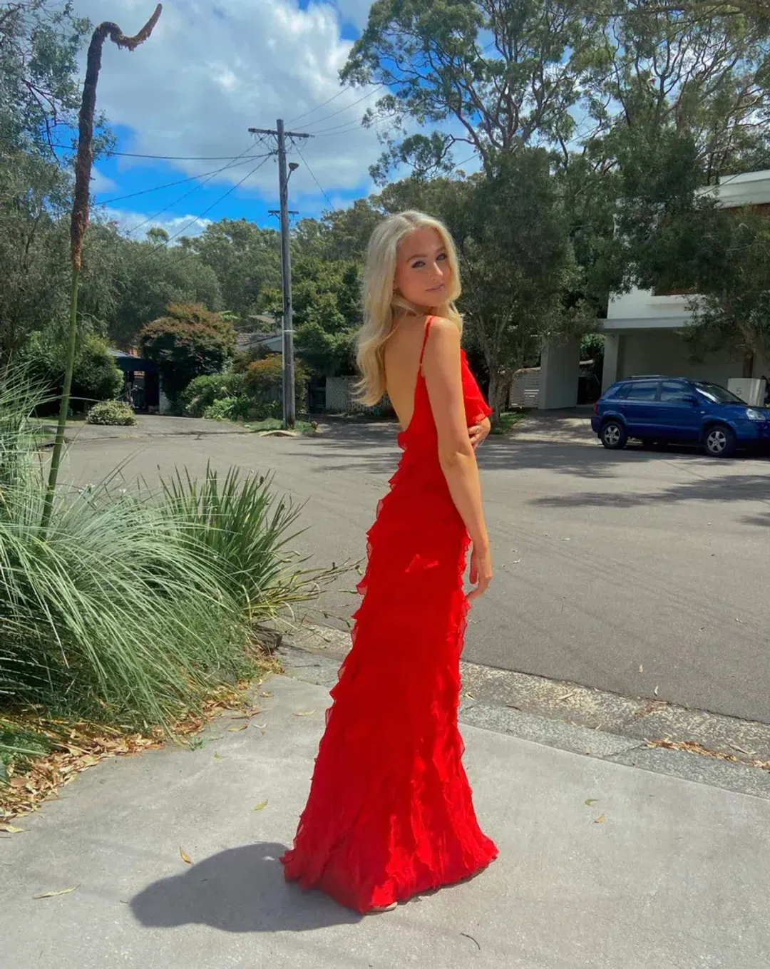 Rat & Boa Cecelia Dress Red Size XS / AU 6 for rent on The Volte - main image