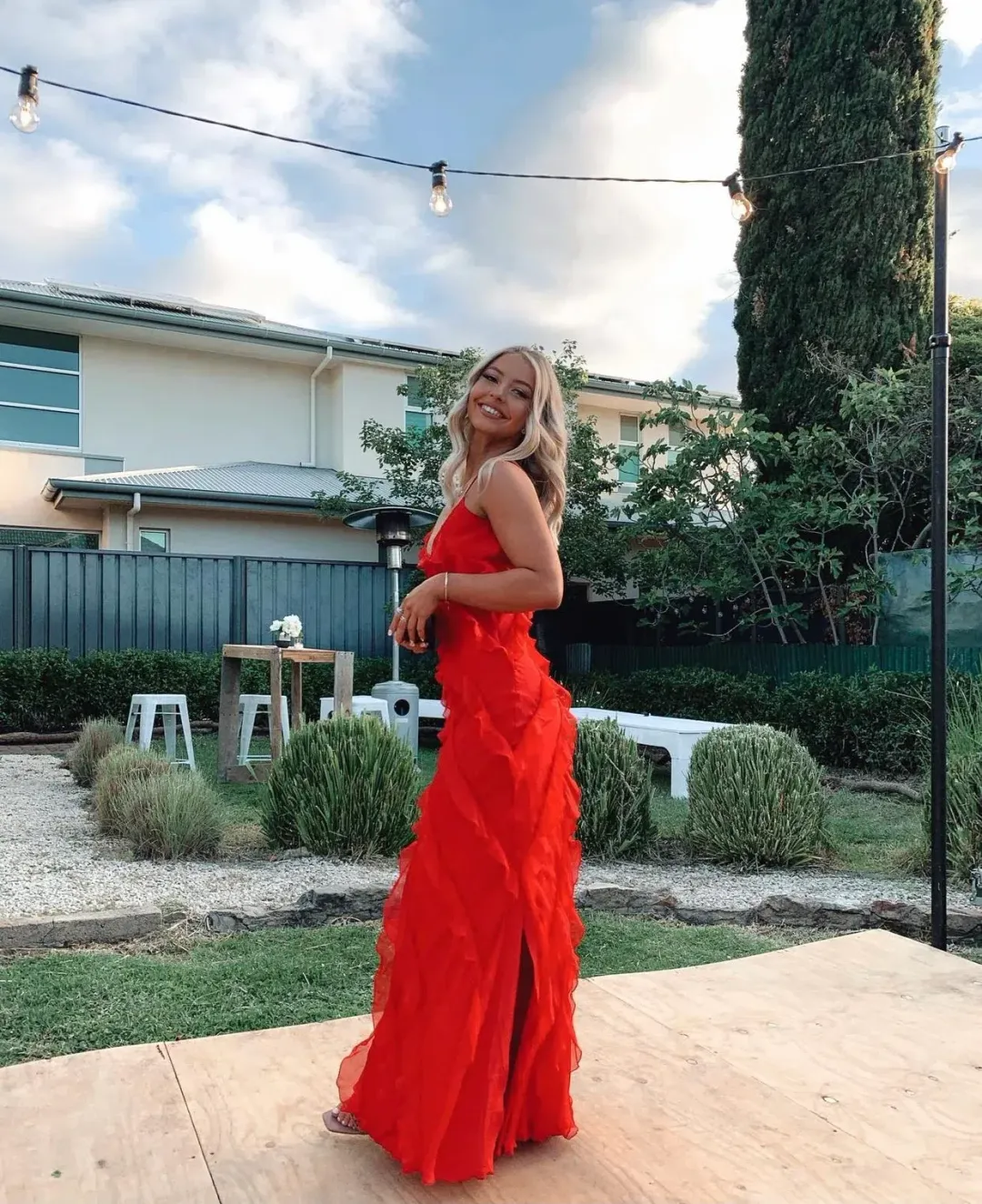 Rat & Boa Cecelia Dress Red Size XS / AU 6 for rent on The Volte - main image