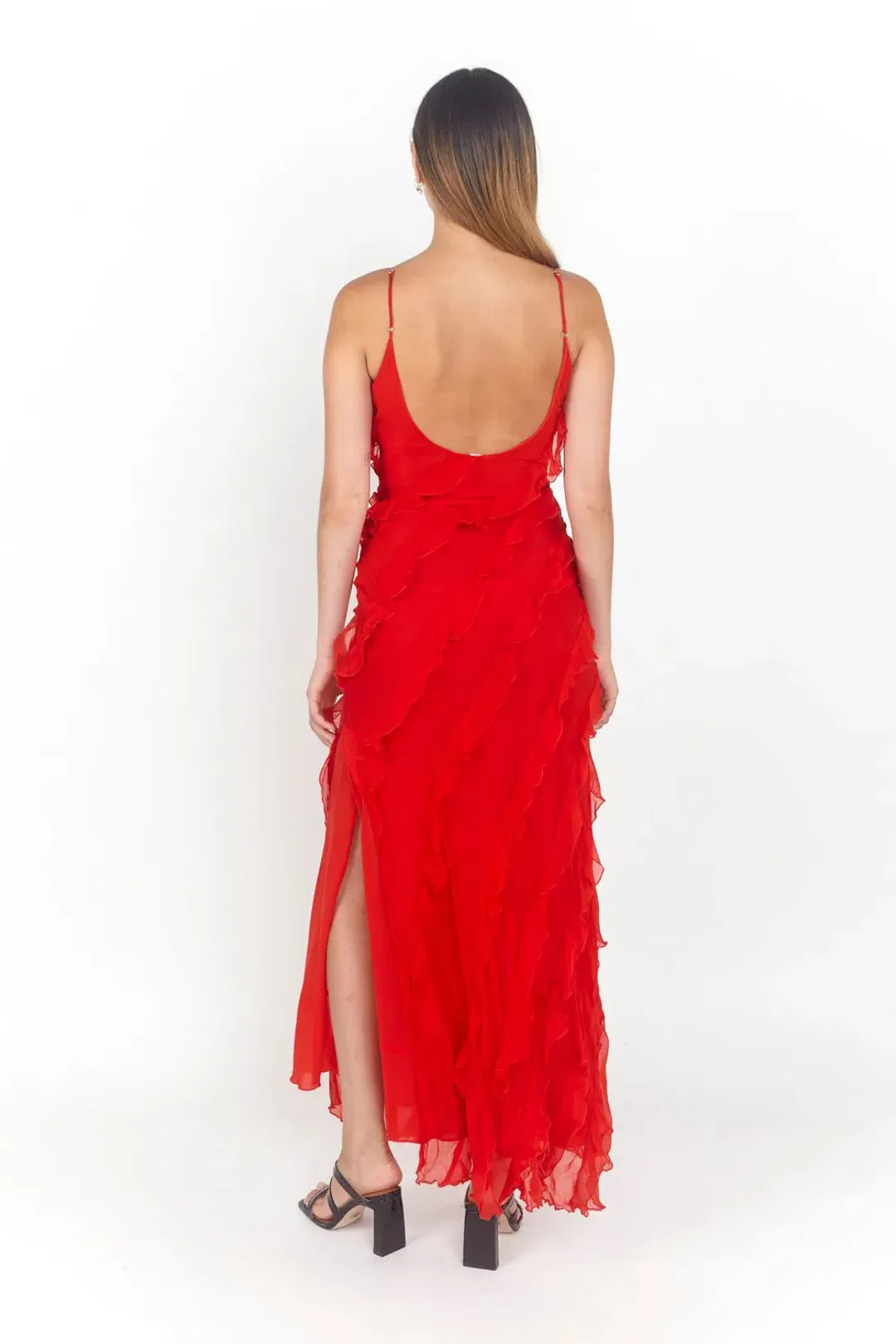 Rat & Boa Cecelia Dress Red Size XS / AU 6 for rent on The Volte - main image