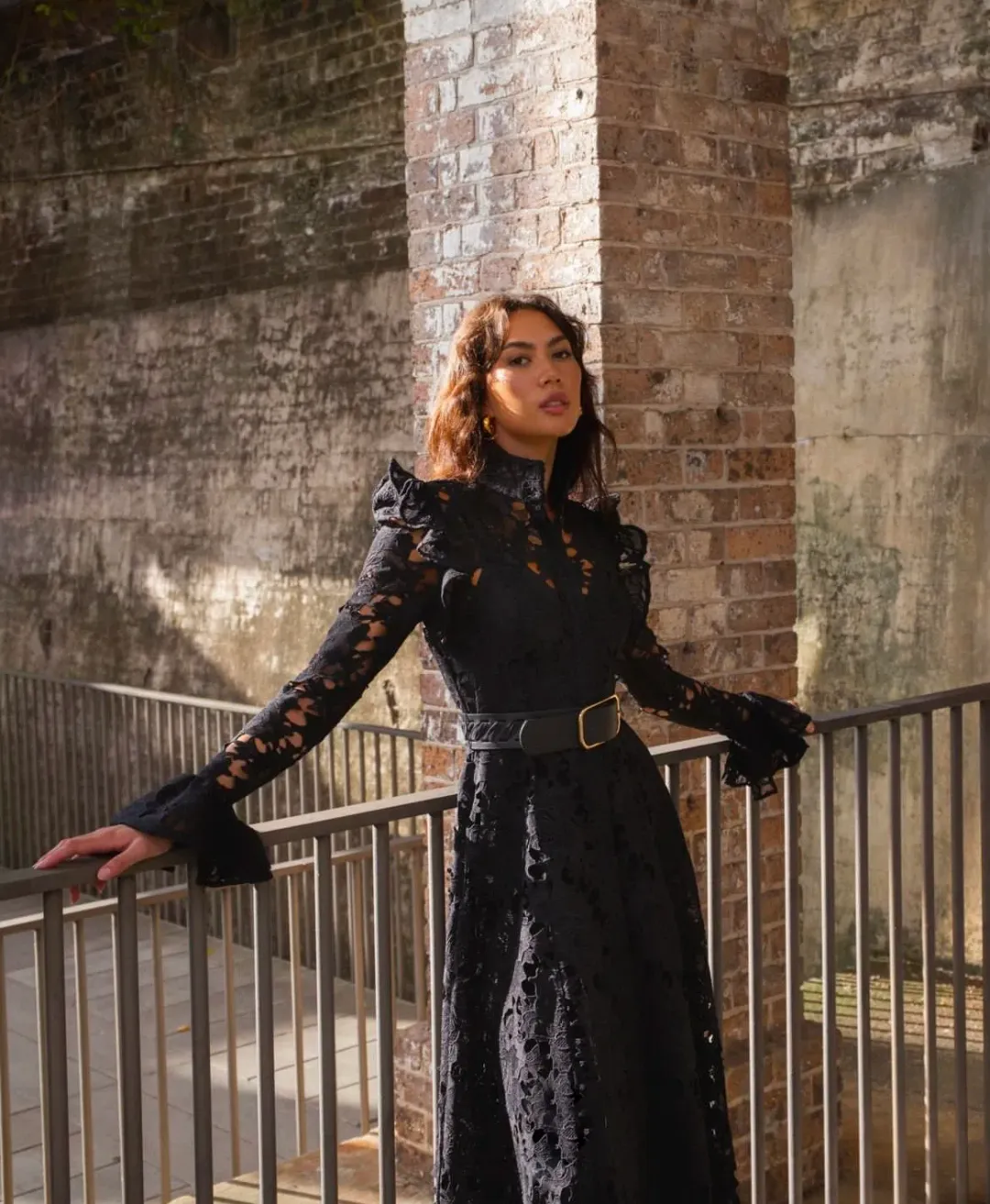 Leo Lin Aliyah Dress Black Size AU 12 for rent on The Volte - main image