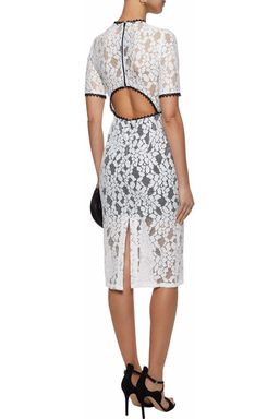Alexis Remi cutout Guipure lace midi dress Size 8 for rent on The Volte - image 2