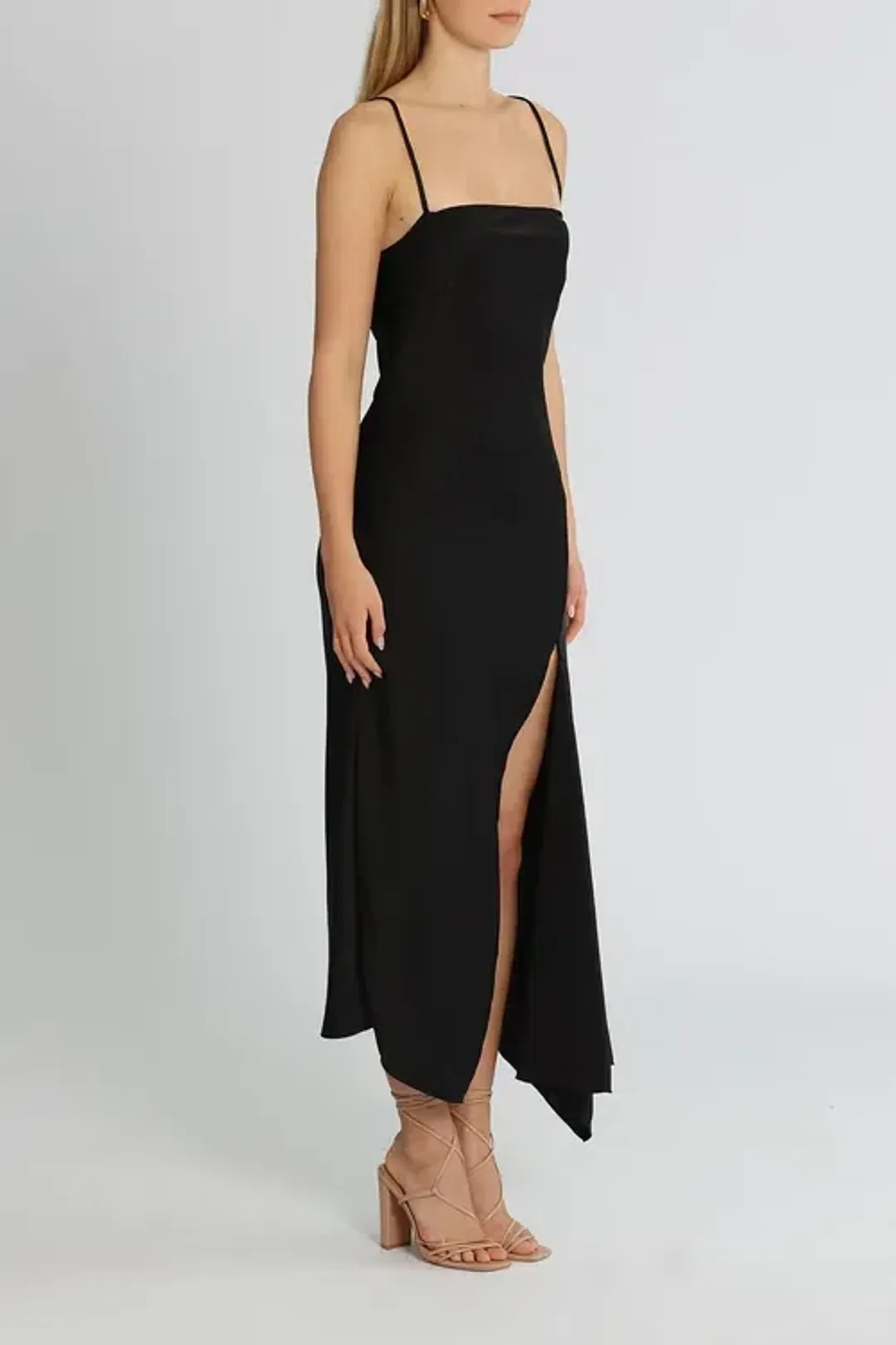 Camilla and Marc Acacia Square Neck Dress Black Size AU 8 for rent on The Volte - main image