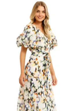 Ginger & Smart Lumiere Wrap Dress Lumiere Multi Print Size AU 16 for rent on The Volte - image 3