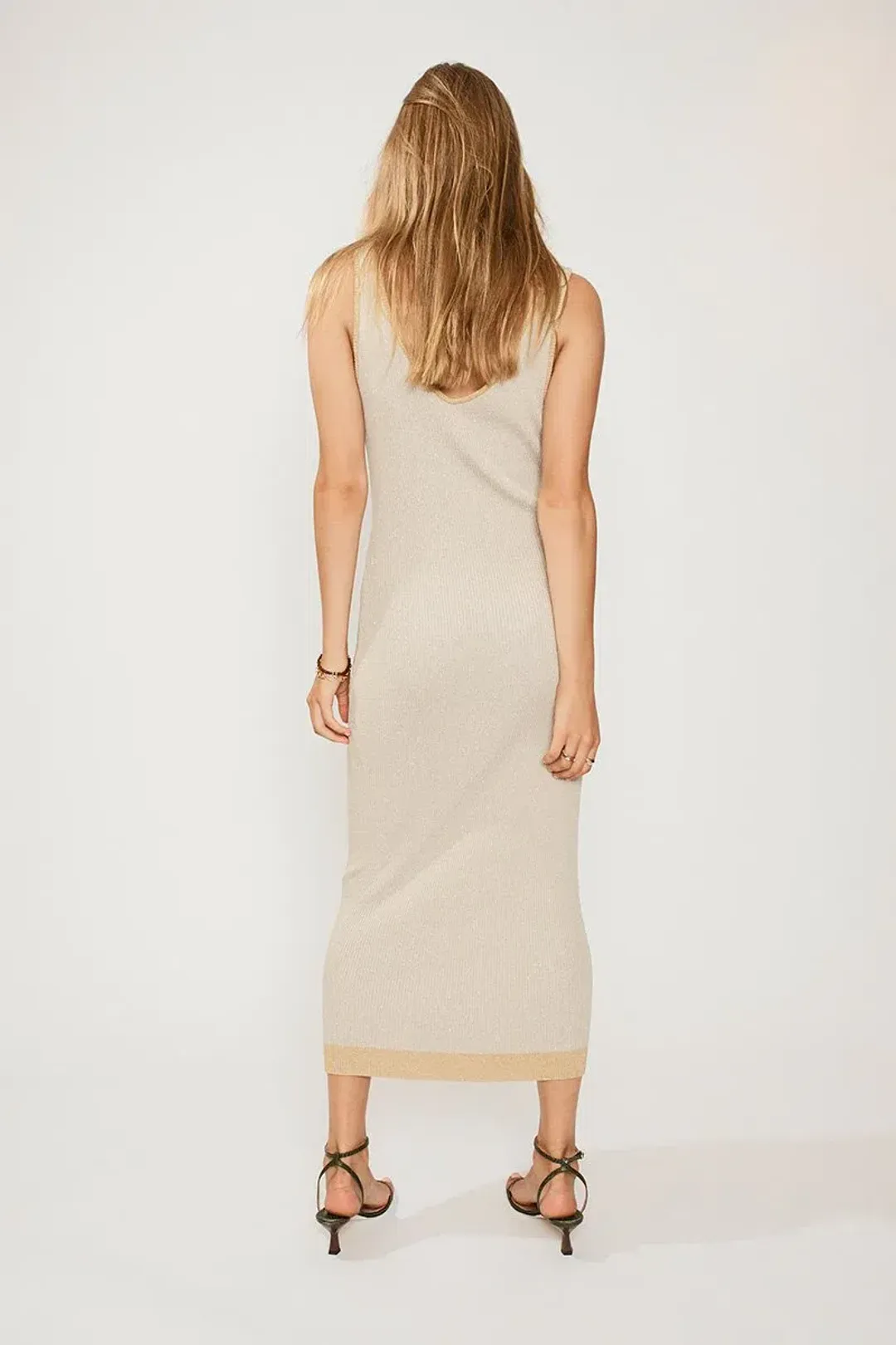 Sub Sonnet Knit Dress Beige Yellow L/AU 12  for rent on The Volte - main image