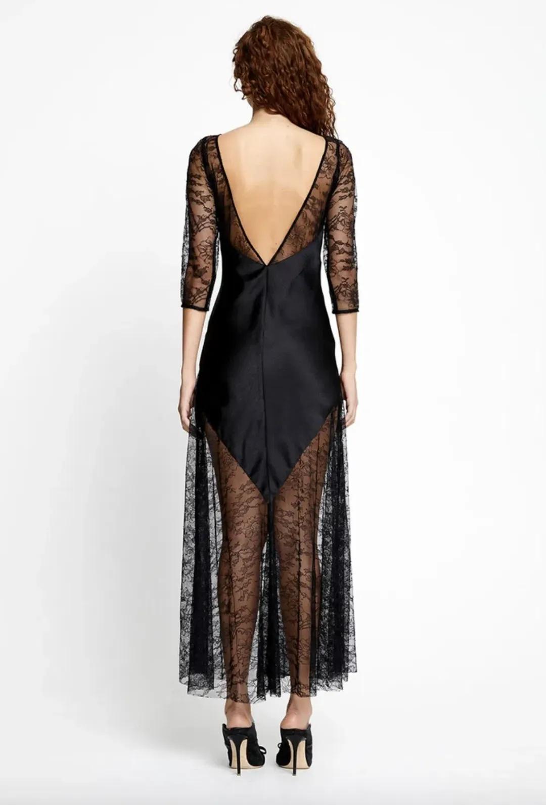 Alice McCall Black Beauty Midi Dress Black Size 6 for rent on The Volte - main image