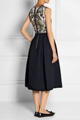 Erdem Shirlette Embroidered Organza And Matelassé Dress Size 12 for rent on The Volte - image 3