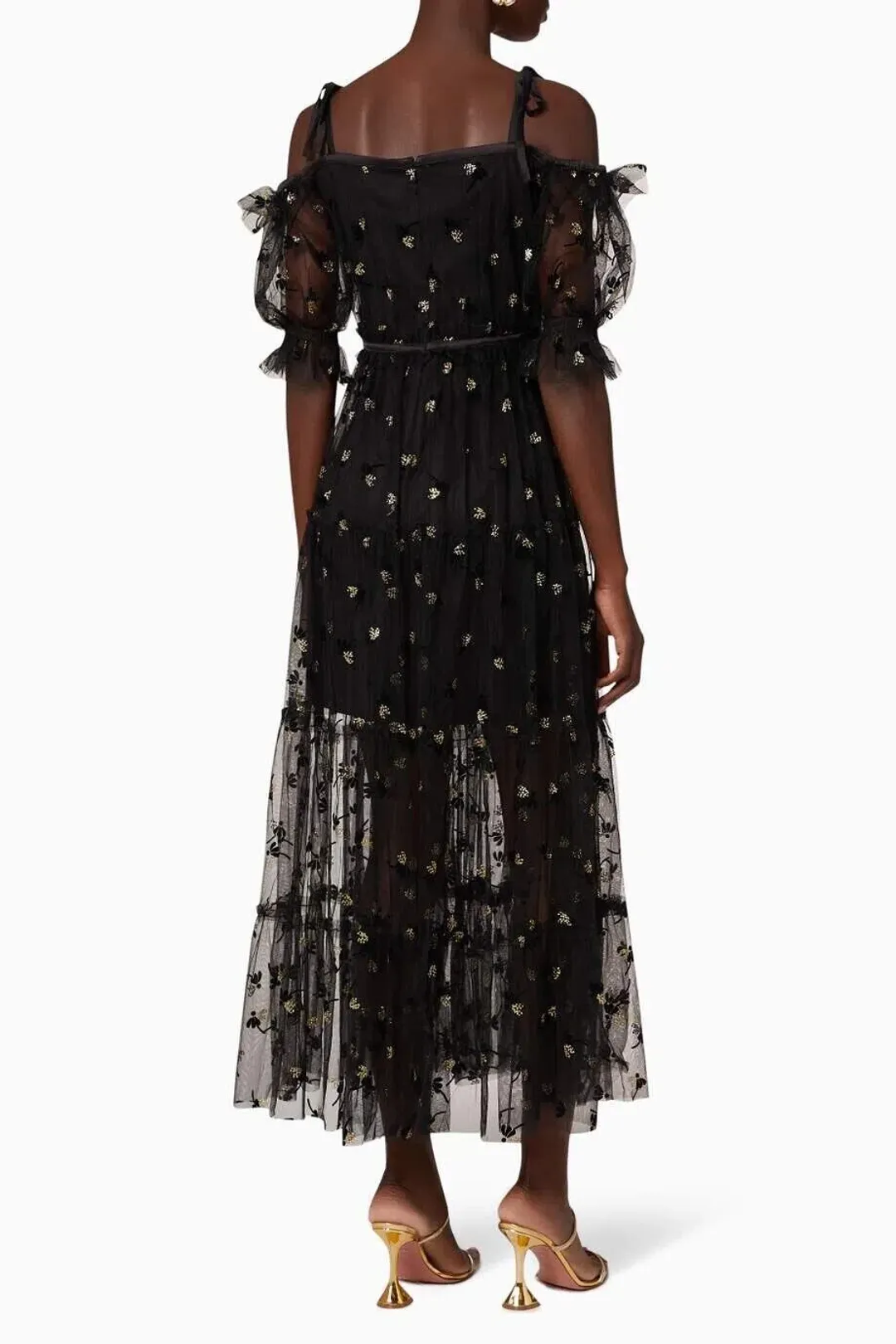 Alice McCall Moon Lover Midi Dress Black Size 8  for rent on The Volte - main image