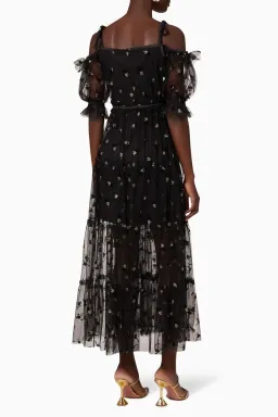 Alice McCall Moon Lover Midi Dress Black Size 8  for rent on The Volte - image 3