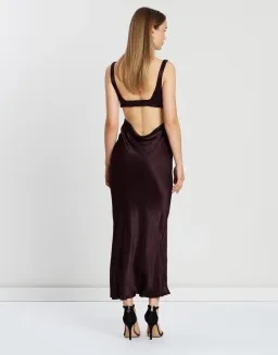Bec & Bridge Caroline Cut Out Dress Plum Size 8  for rent on The Volte - image 4