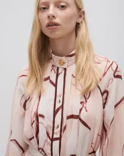 Aje Beatrice Pleated Midi Dress Print Size 10 for rent on The Volte - image 2