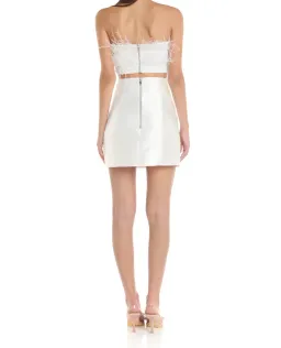 Eliyah the label Simone Skirt White Size 12 for rent on The Volte - image 2