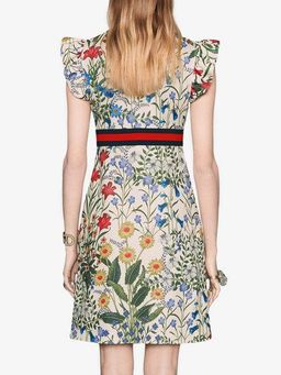 Gucci Floral Jersey Dress Print Size 10 for rent on The Volte - image 3