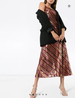 Rixo Sylie sequinned embellished midi dress Size 12 for rent on The Volte - image 2