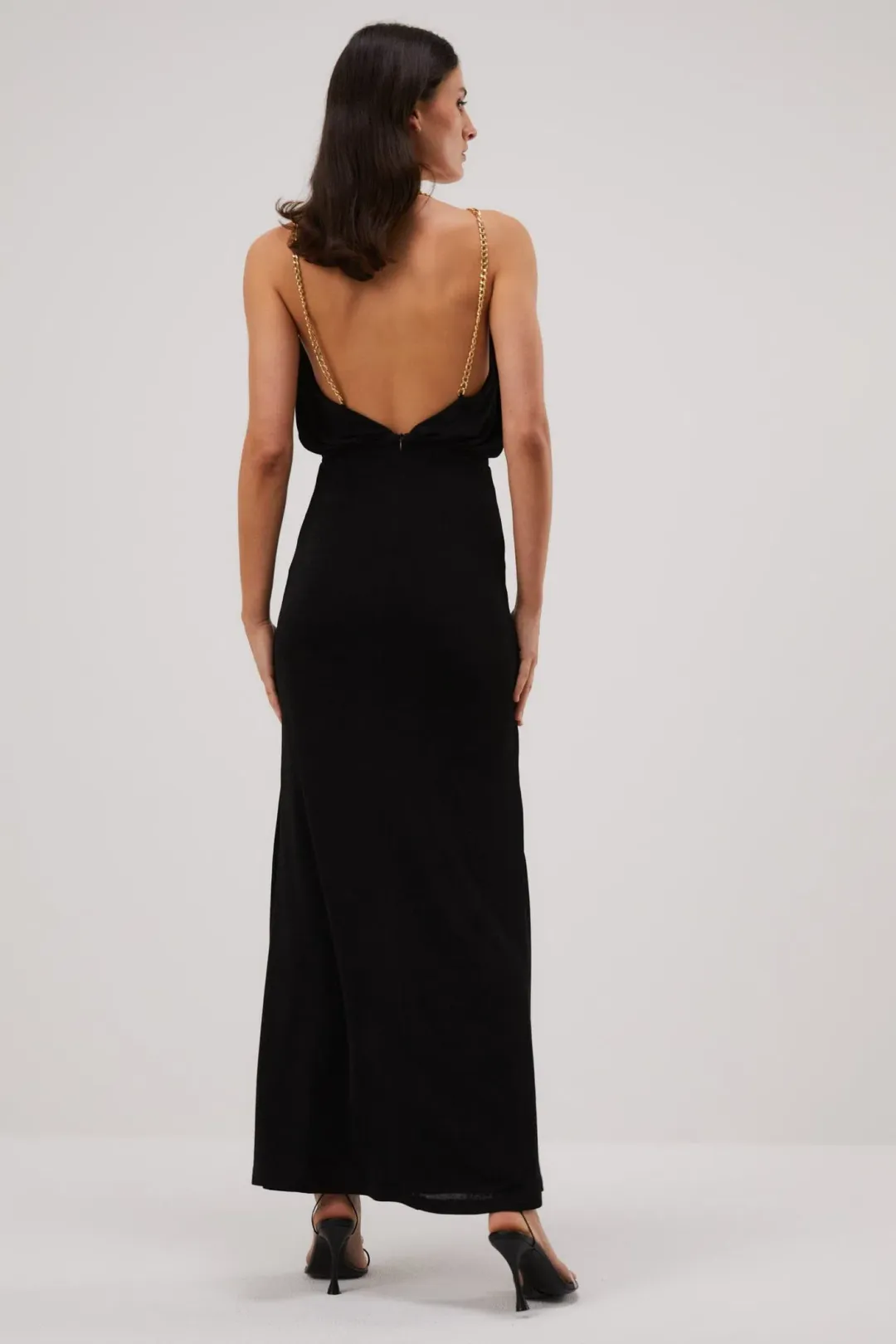 MISHA Aminah Gown Black Size 10/M  for rent on The Volte - main image