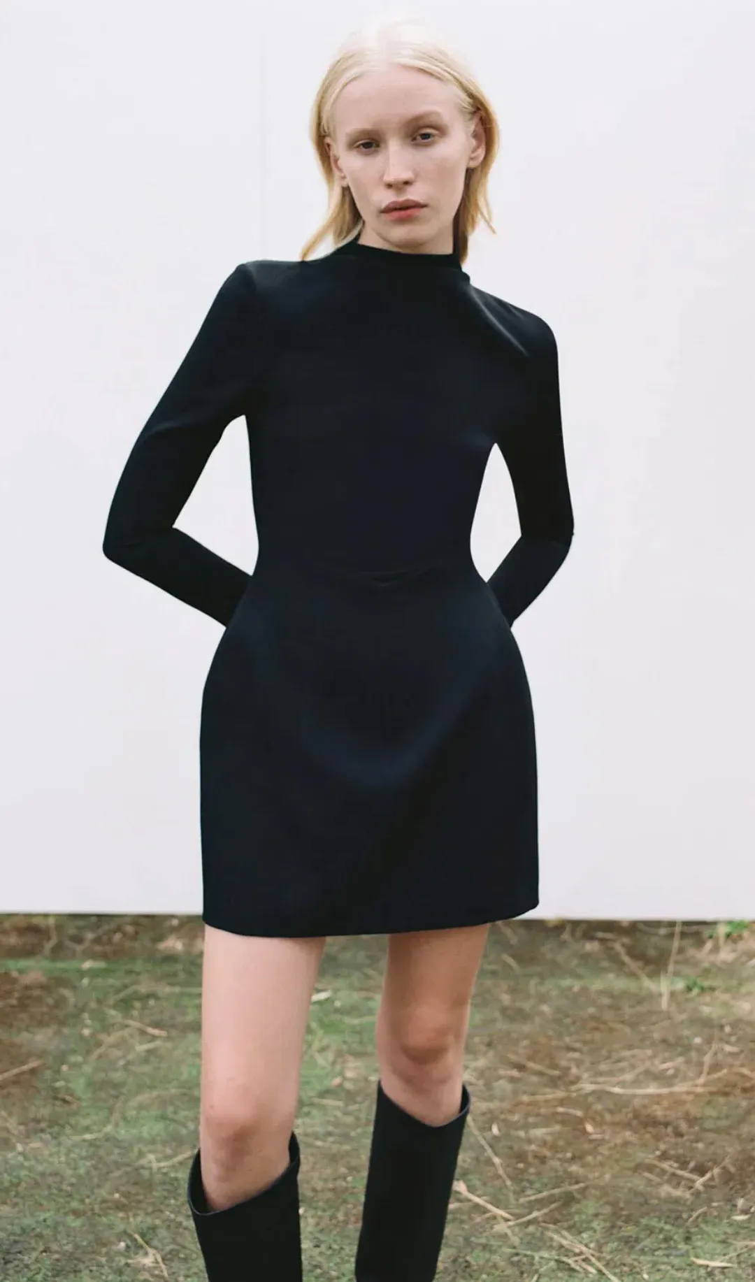 Camilla & Marc Gordon Mini Dress Black Size 8 for rent on The Volte - main image