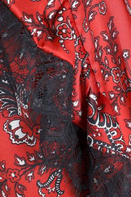 Cinq A Sept Petra Lace Trimmed Silk Satin Midi Dress Print Size 6 for rent on The Volte - image 4