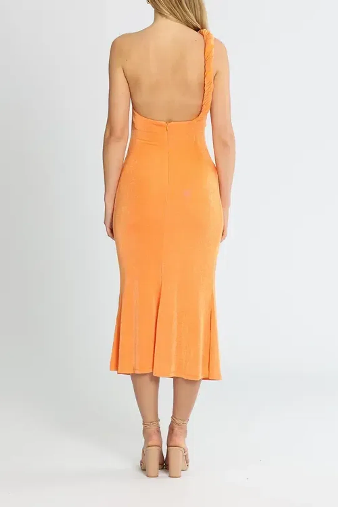 Misha Dune Dress Orange Size 10/M for rent on The Volte - main image