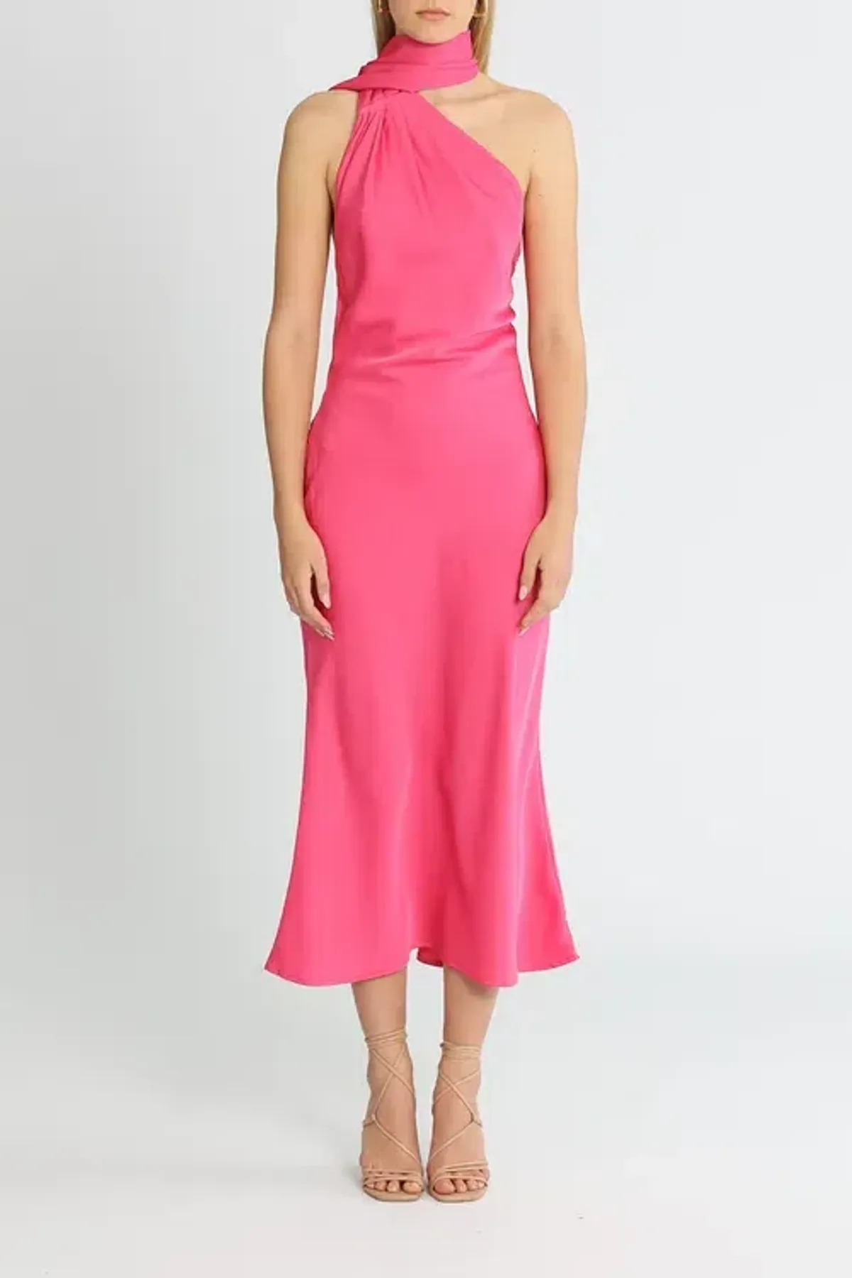 MISHA Vivica Dress Fuschia Pink Size 10 for rent on The Volte - main image