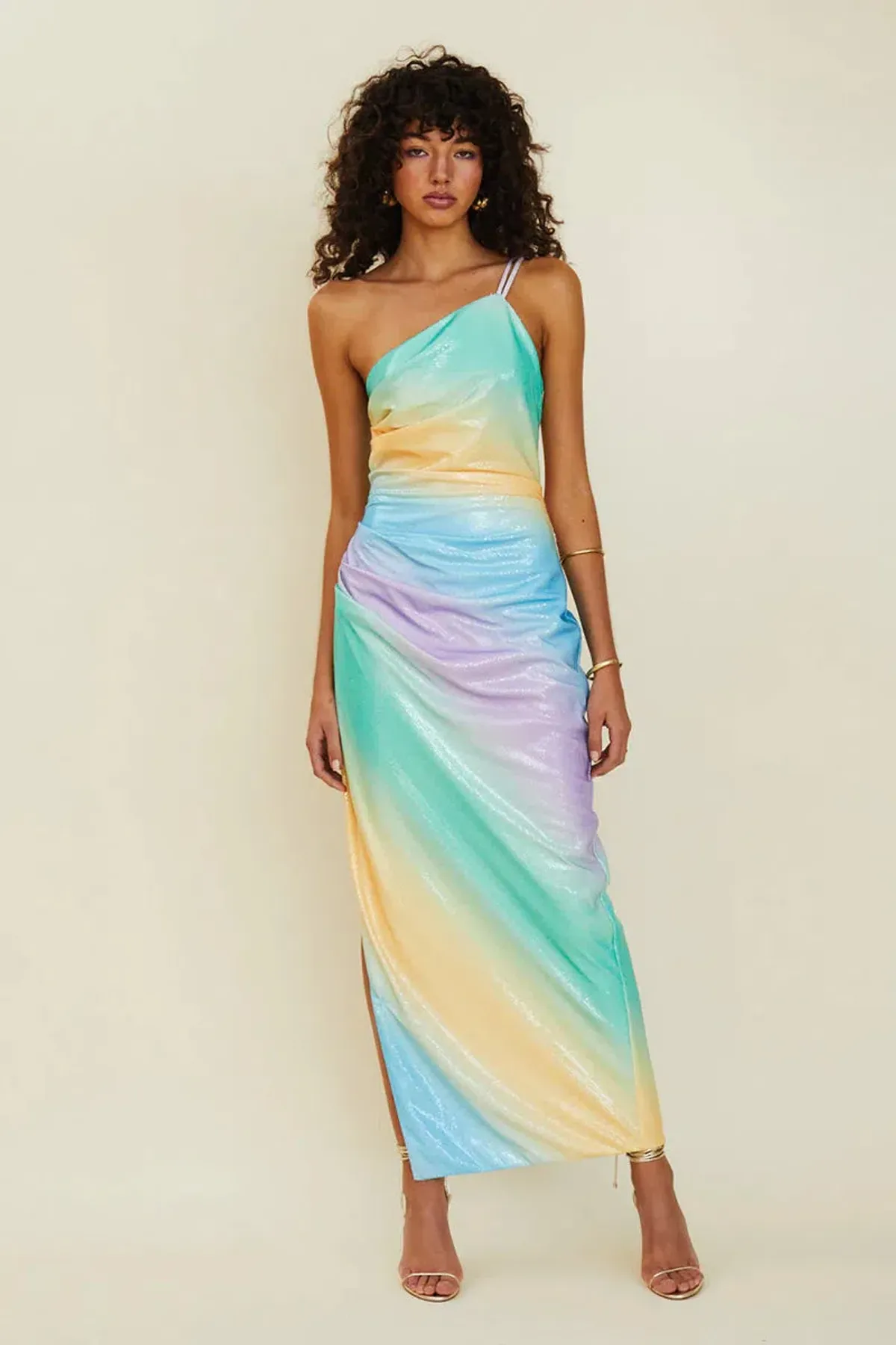 Suboo Sequin Mermaid Maxi Dress Multi Size 6  for rent on The Volte - main image