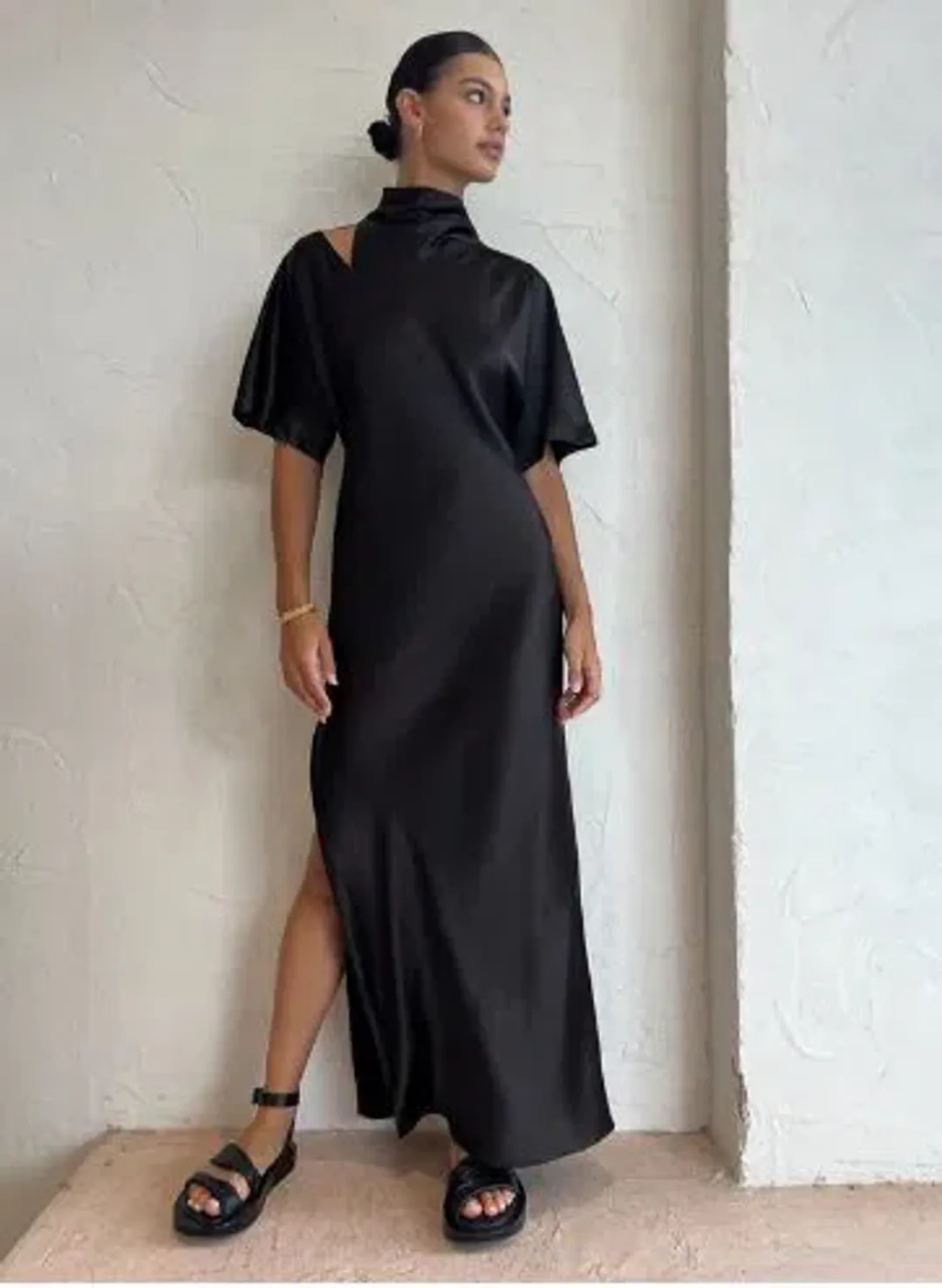 Camilla and Marc Sorrell Maxi Dress Chocolate Size 14 for rent on The Volte - main image