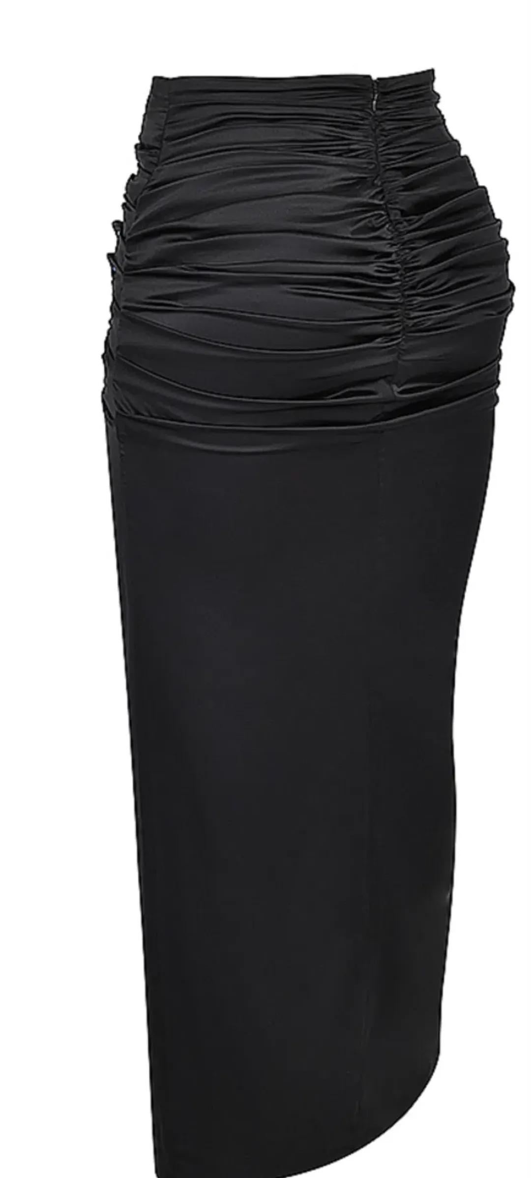 House of CB Arla Draped Silk Maxi Skirt Black Size XS/S for rent on The Volte - main image
