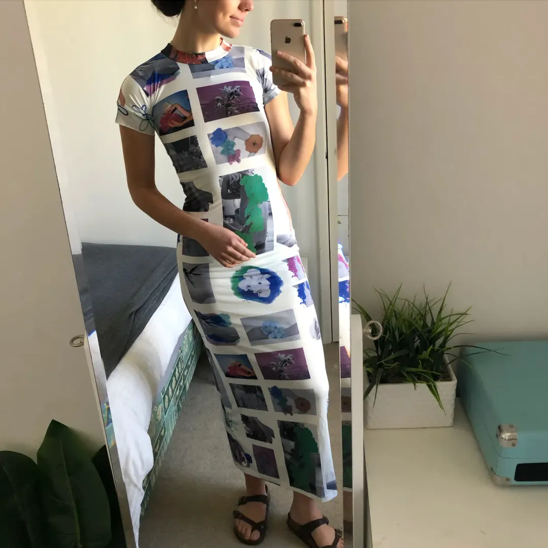 With Jean Morphe Maxi Dress Print Size XS / AU 6 for rent on The Volte - main image