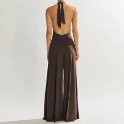 One Mile the Label Sammy Jumpsuit Brown Size M / AU 10 for rent on The Volte - image 2