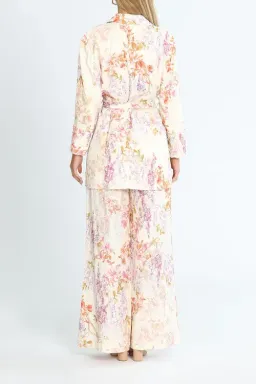 Ministry of Style Joyful Blooms Blazer and Pant Set Multi Floral White Size 16 for rent on The Volte - image 3