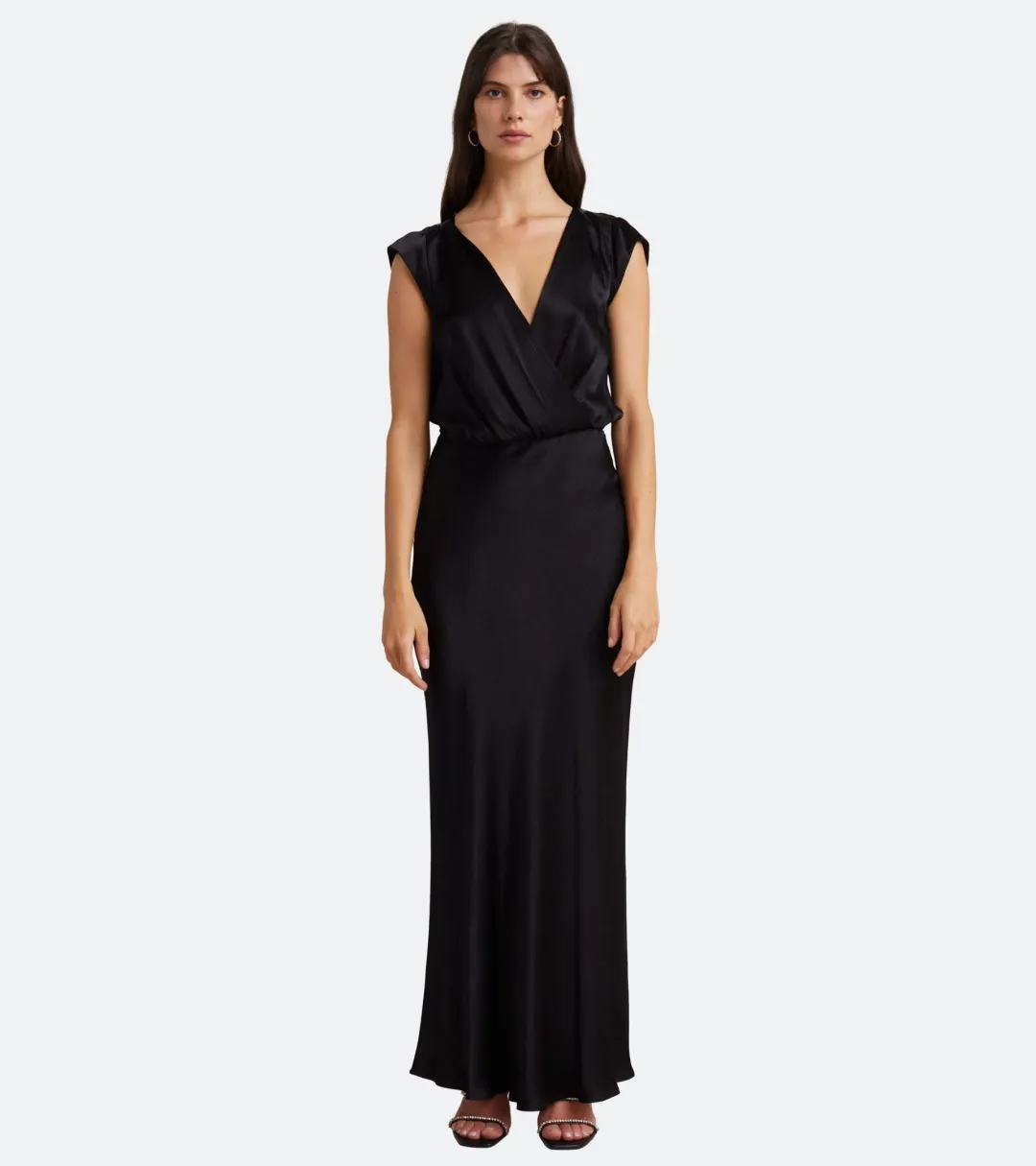 Bec & Bridge Moon Dance Maxi Dress Black Size 10 for rent on The Volte - main image