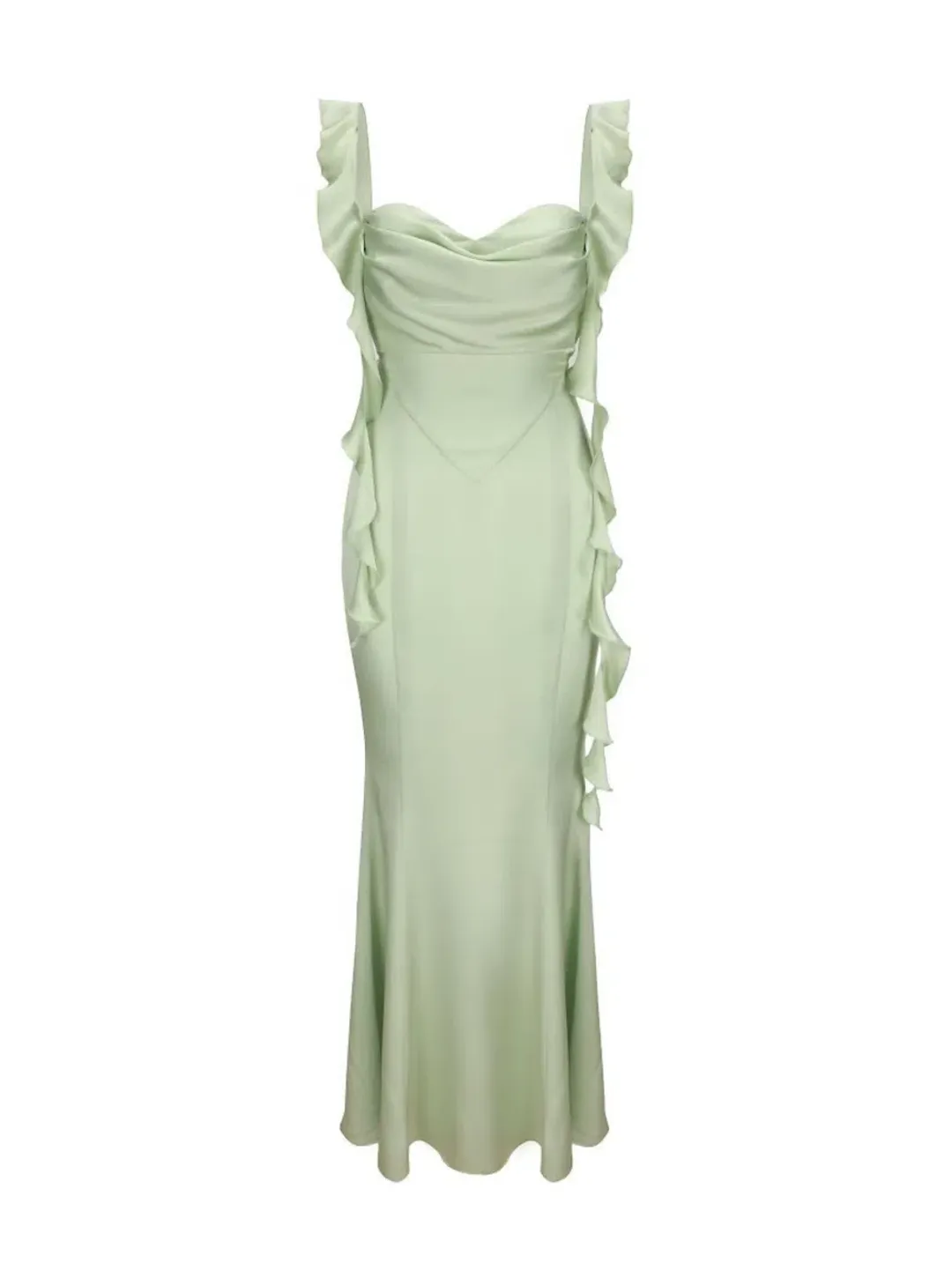 Nana Jacqueline The Caroline Dress Green Size 6 for rent on The Volte - main image