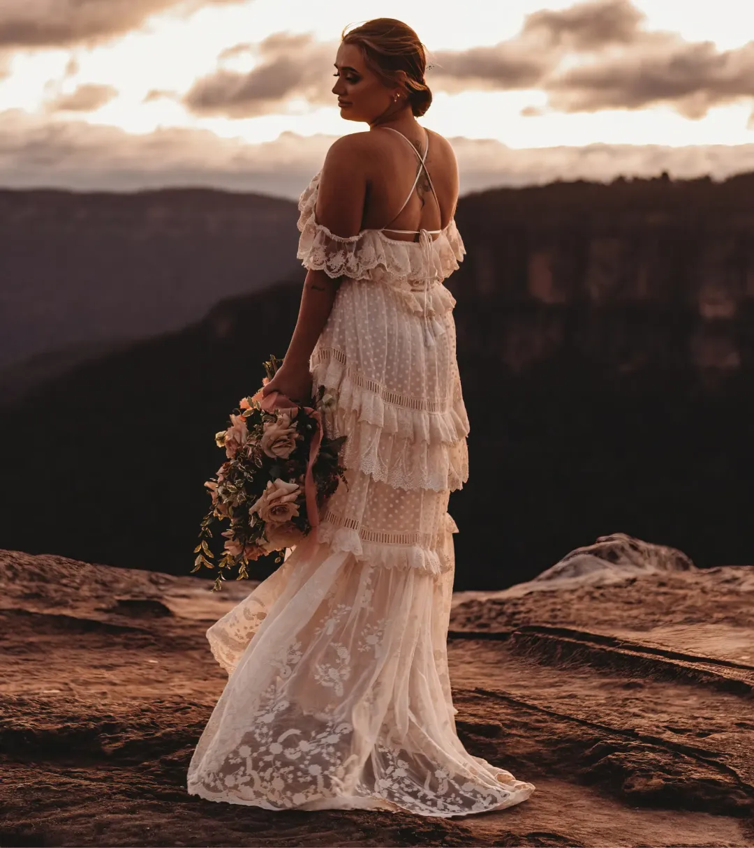 Spell Chloe Gown Cream Size Large / AU 12 for rent on The Volte - main image