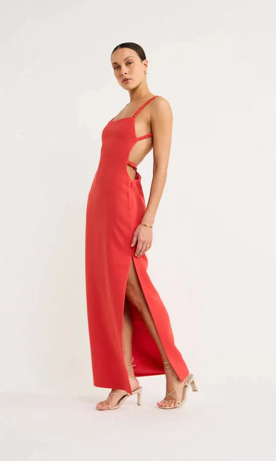 Sir the Label Spoerri Backess Gown in Red Size 1 / Au 8 for rent on The Volte - main image