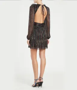 Rebecca Vallance Ronnie Cut Out Mini Dress Multi Size 10 for rent on The Volte - image 2