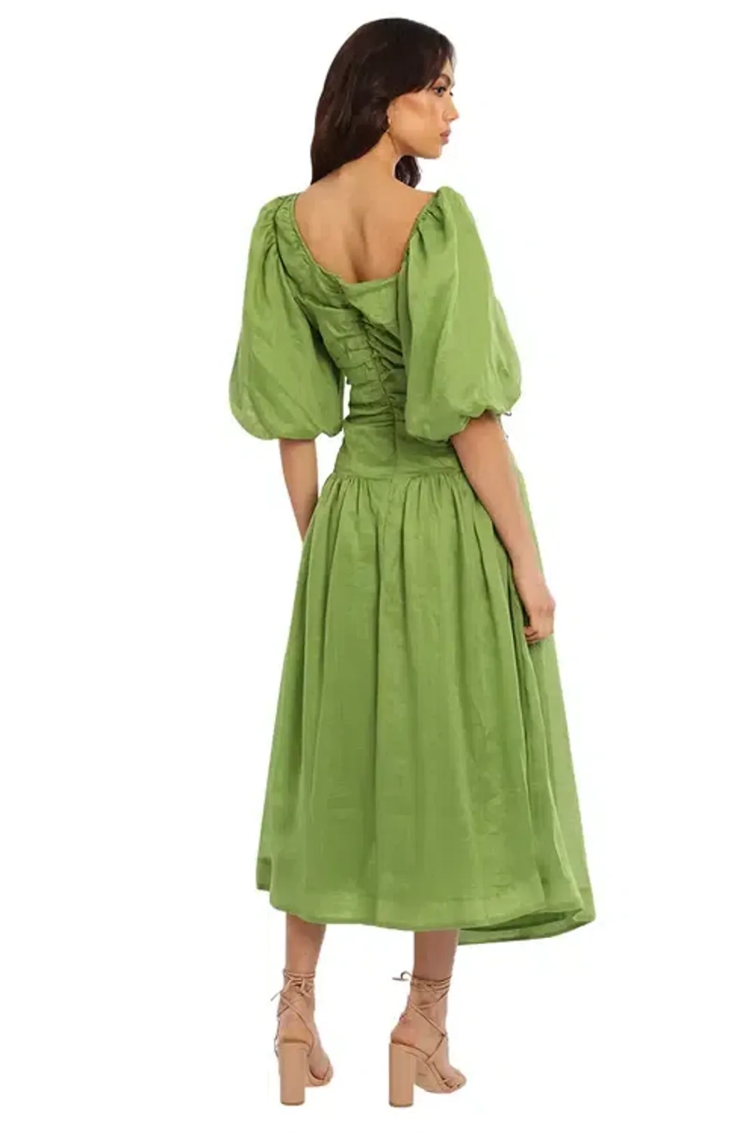 Nicholas Wren Dress Stem Green Size 14 for rent on The Volte - main image
