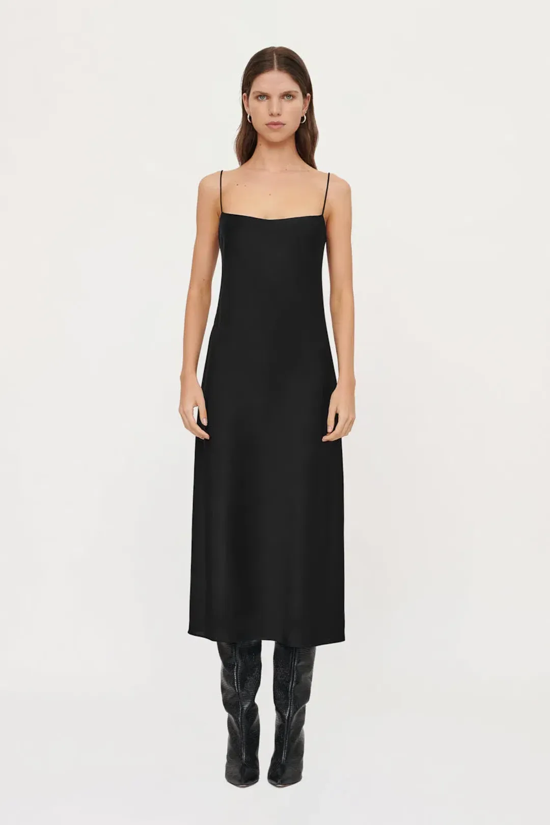 Clea Estelle Slip Dress Black Black Size 10 for rent on The Volte - main image