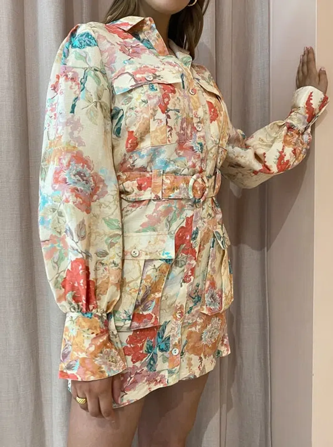 Significant Other Odessa Dress Picnic Peonies Size 14 for rent on The Volte - main image