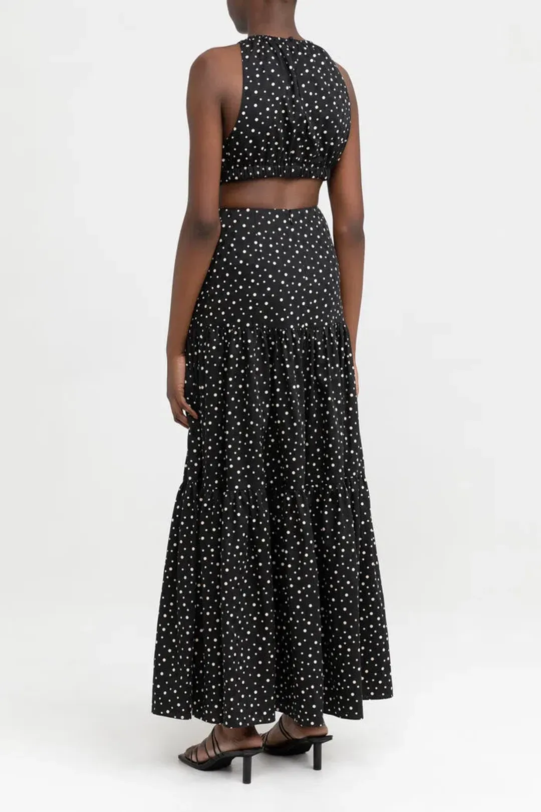 Significant Other Poppy Dress Black Cream Polka Print Size 10 for rent on The Volte - main image