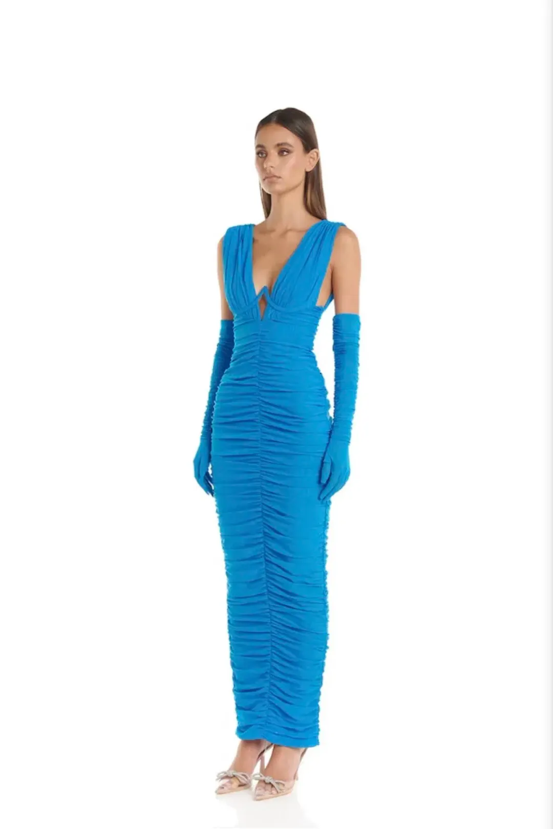 Eliya Anna Maxi With Gloves Blue Size 10 for rent on The Volte - main image