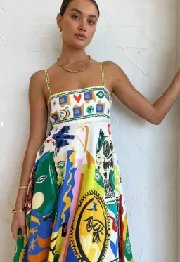 Alemais Soleil Sundress Multi Size AU 6 for rent on The Volte - image 4