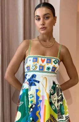 Alemais Soleil Sundress Multi Size AU 6 for rent on The Volte - image 2